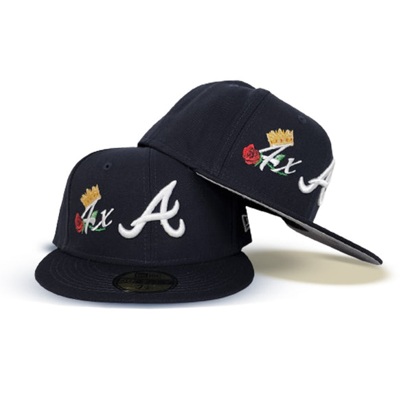 Men's New Era Navy Atlanta Braves 3x World Series Champions Count