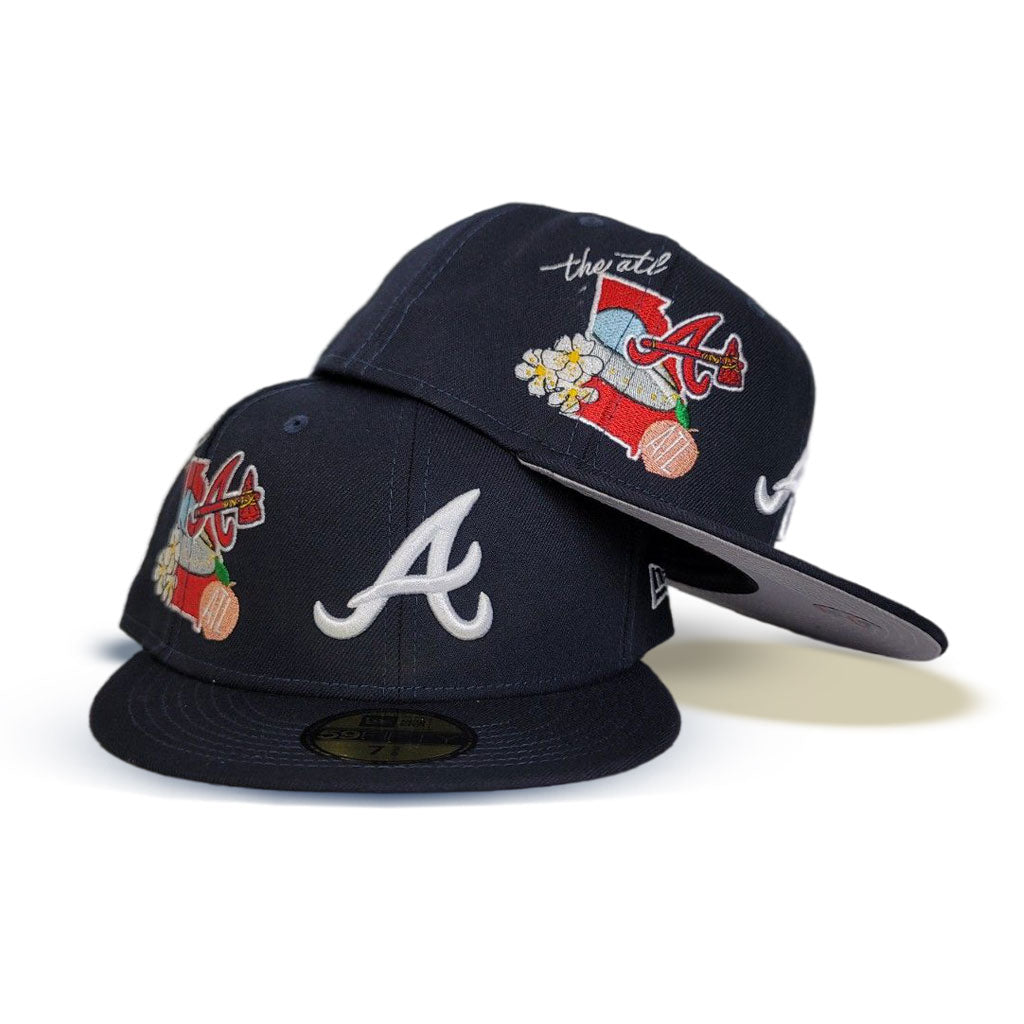 Braves 59fifty Fitted Cap Offset New Era Fitted New Era X Offset