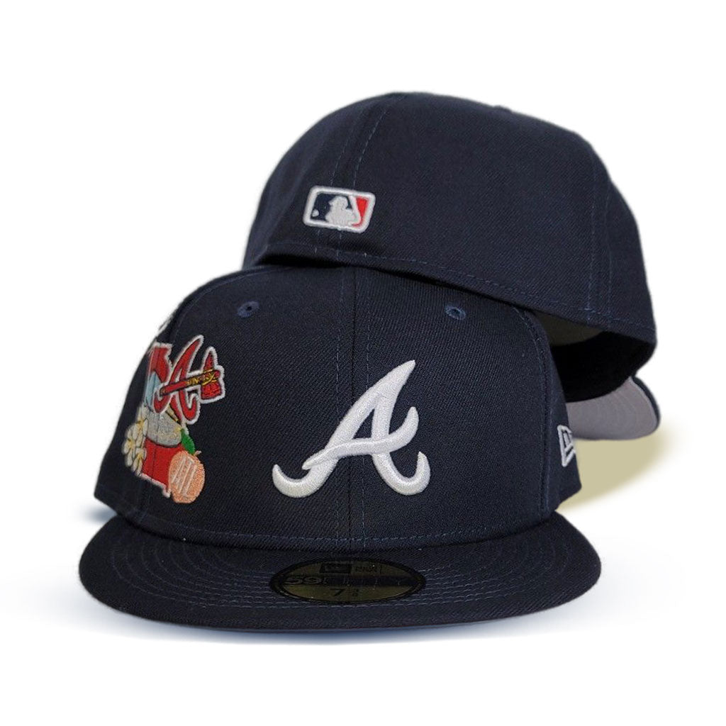 Atlanta Braves New Era 2023 Postseason Side Patch 59FIFTY Fitted Hat - Navy
