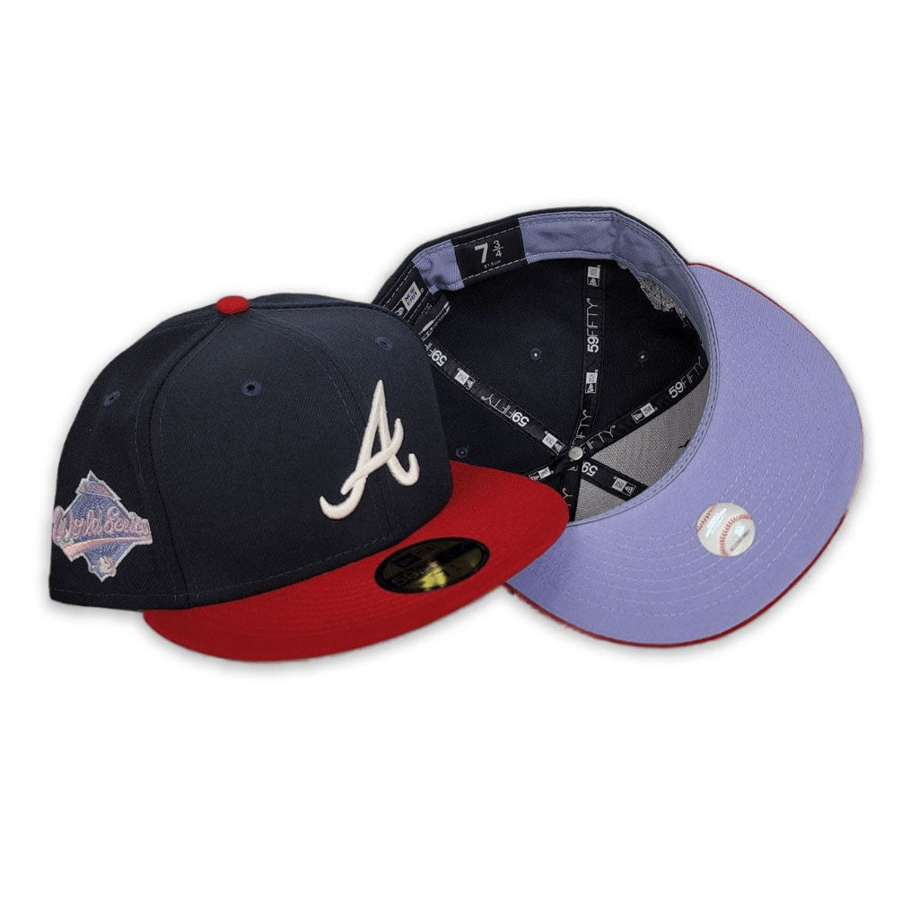  MLB Atlanta Braves Kelly with White 59FIFTY Fitted