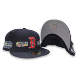 Navy Blue Boston Red Sox 9X World Series Champions New Era 59Fifty Fitted