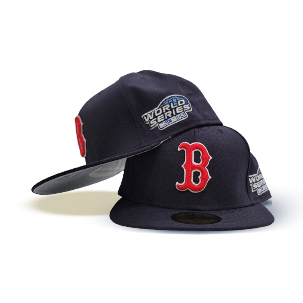Navy Blue Boston Red Sox Cooperstown 2004 World Series Side Patch New Era 59FIFTY Fitted 71/2