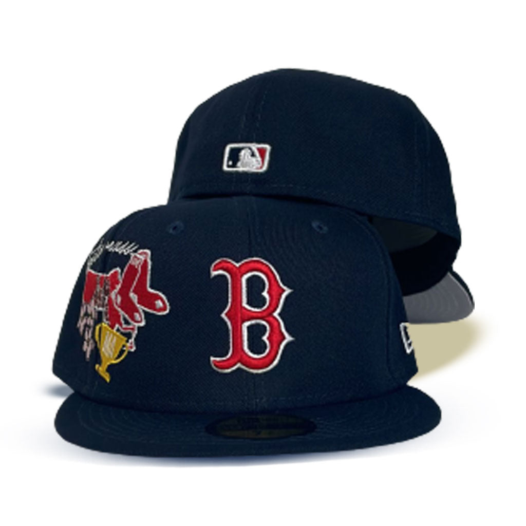 Navy Blue Boston Red Sox Team Patch Pride New Era 59FIFTY Fitted 8