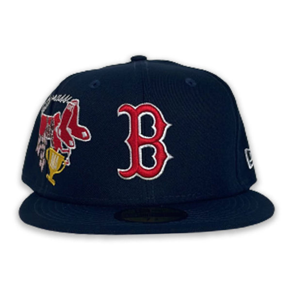 Navy Blue Boston Red Sox City Patch Gray Bottom New Era 59fifty Fitted ...