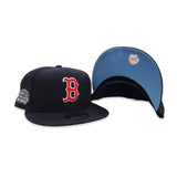 Navy Blue Boston Red Sox Icy Blue Bottom 2004 World Series Side Patch 9Fifty Snapback