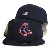 Navy Blue Boston Red Sox Pink Bottom 1999 All Star Game Side Patch New Era 59Fifty Fitted