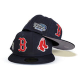 Navy Blue Boston Red Sox Team Patch Pride New Era 59fifty Fitted