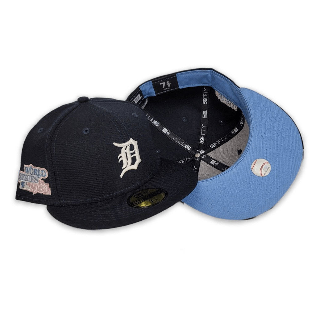 New Era Flat Brim 59FIFTY AC Perf Detroit Tigers MLB Navy Blue Fitted Cap