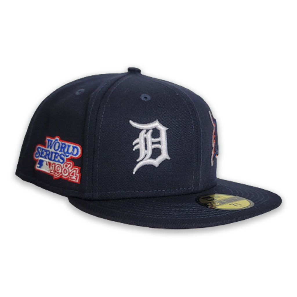 Detroit Tigers Hat Cap 7 1/8 New Era Exclusive Fitted MLB Patch