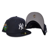 Navy Blue Felt New York Yankees Gray Bottom New Era 59Fifty Fitted