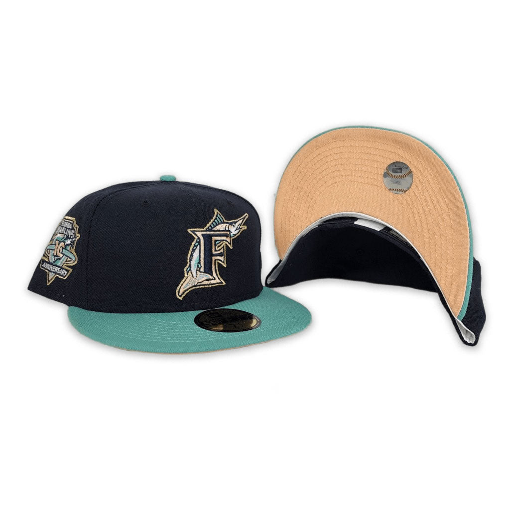 New Era Caps Miami Marlins Peach Mint 59FIFTY Fitted Hat Peach/Mint