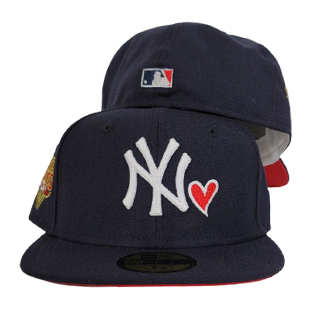 Navy Blue Heart New York Yankees Red Bottom 2009 World Series New