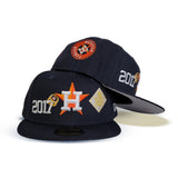 Navy Blue Houston Astros 2017 World Series Champions Ring New Era 59Fifty Fitted