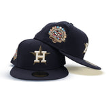 Navy Blue Houston Astros Botinical 45th Anniversary Side Patch Green Bottom New Era 59Fifty Fitted