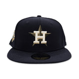Navy Blue Houston Astros Botinical 45th Anniversary Side Patch Green Bottom New Era 59Fifty Fitted