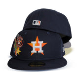 Navy Blue Houston Astros City Patch Gray Bottom New Era 59fifty Fitted
