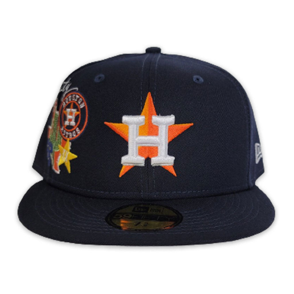 New Era 59FIFTY Houston Astros Local Fitted Hat Dark Navy