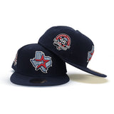 Navy Blue Houston Astros Gray Bottom 45th Anniversary Side Patch New Era 59Fifty Fitted