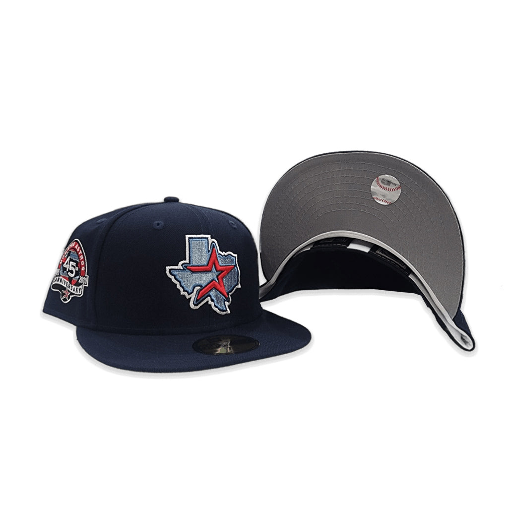 Houston Astros New Era 45th Anniversary Undervisor 59FIFTY Fitted Hat - Pink/Sky  Blue