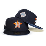Navy Blue Houston Astros Icy Blue Bottom 2017 World Series New Era 59Fifty Pop Sweat Fitted