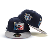 Navy Blue Jackie Robinson 75th Years Gray Visor Red Bottom 42 Side Patch New Era 59Fifty Fitted