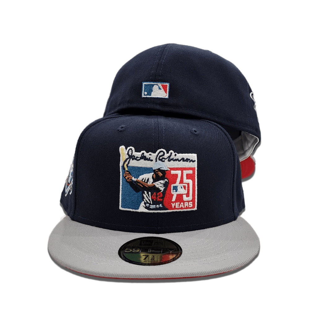 New Era 59FIFTY Brooklyn Nets Pink UV Hat - Navy, Red Navy/Red / 7