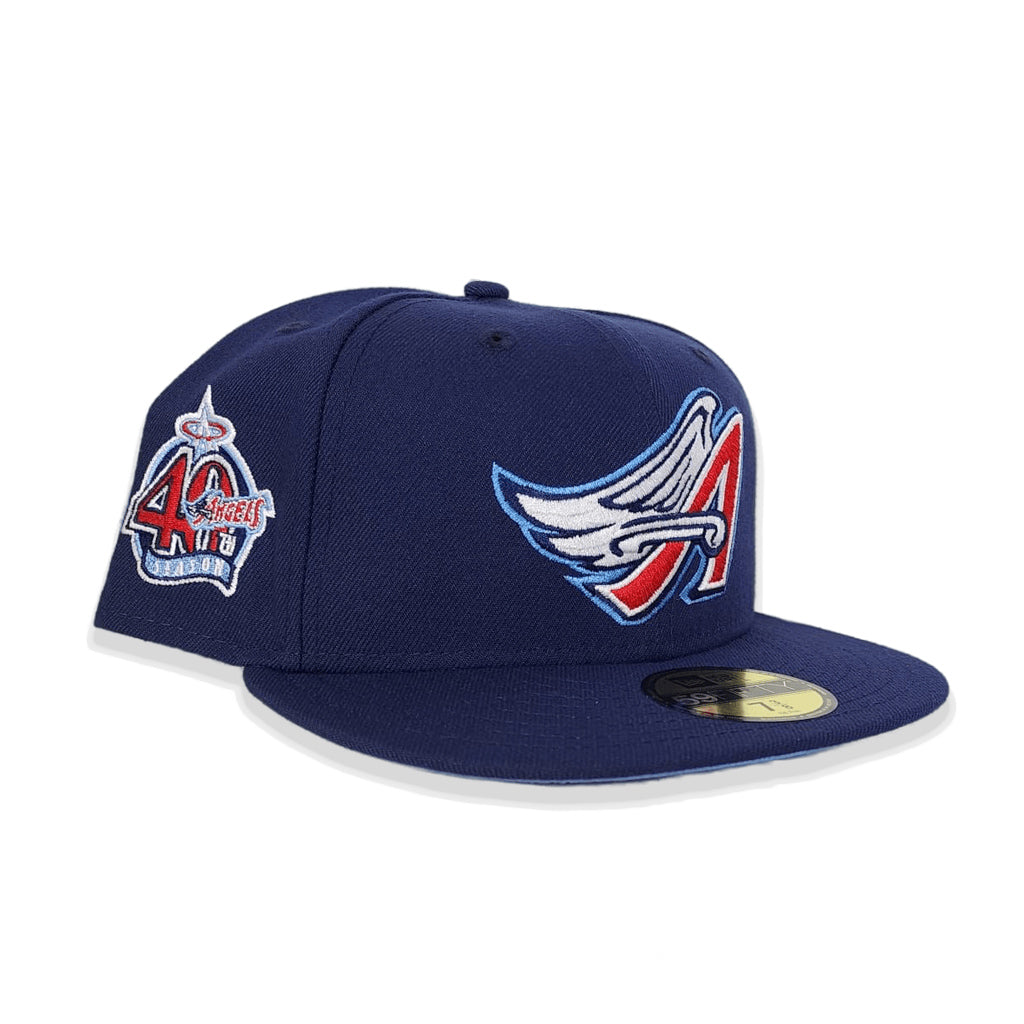 Atlanta Braves Arctic Blue 40th Anniversary Patch Navy UV 59FIFTY Fitted Hat