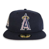 Navy Blue Los Angeles Angels Pink Bottom 50th Angel Stadium Side Patch New Era 59Fifty Fitted