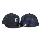 Navy Blue Mesh Detroit Tigers New Era 59FIFTY Fitted
