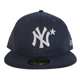 Navy Blue Mesh New York Yankees New Era 59FIFTY Fitted