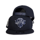 Navy Blue New York Knicks Gray Bottom 2X World Champs New Era 9Fifty Snapback