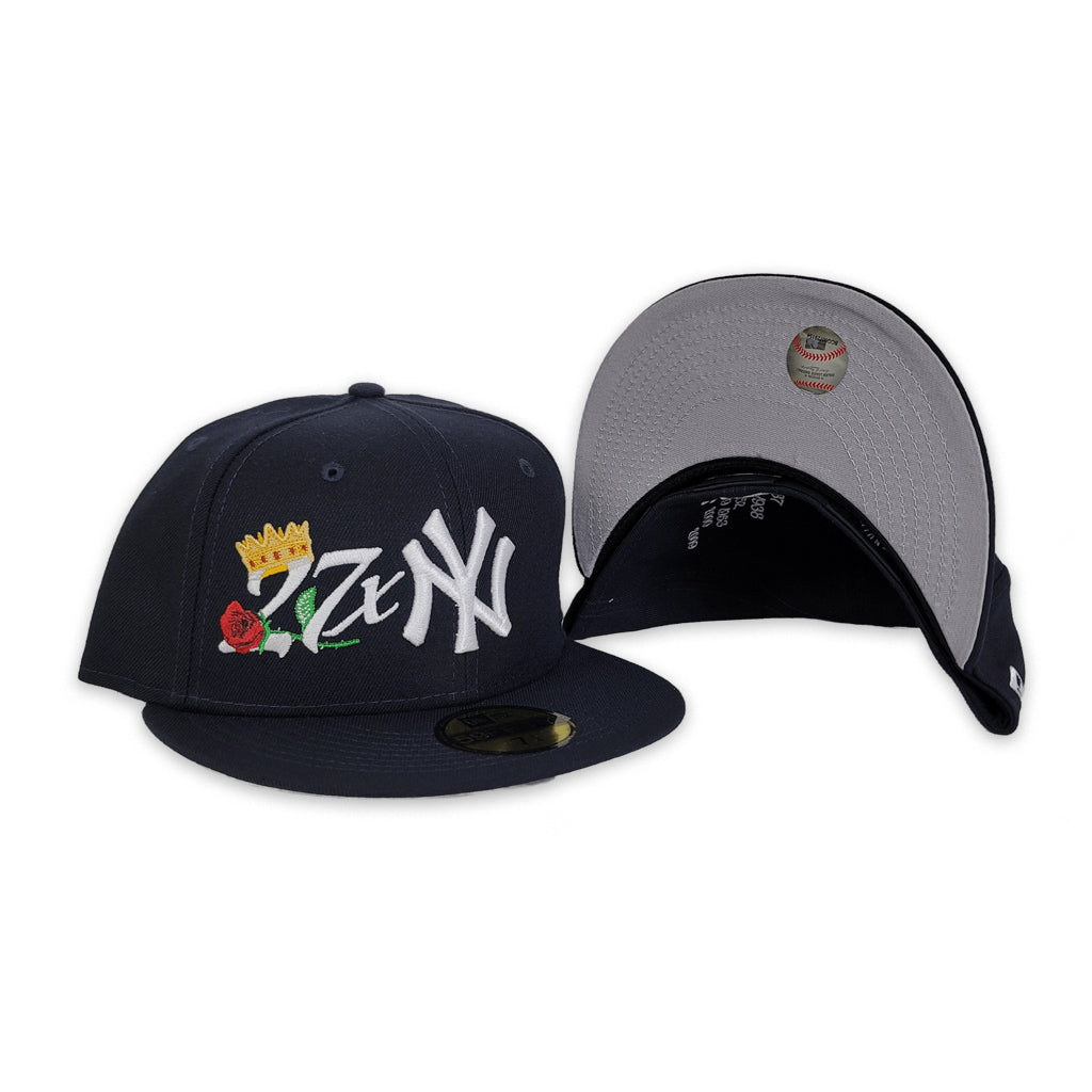 New York Yankees 27x World Series Champions Pinstripe New Era Fitted Hat –  Sports World 165