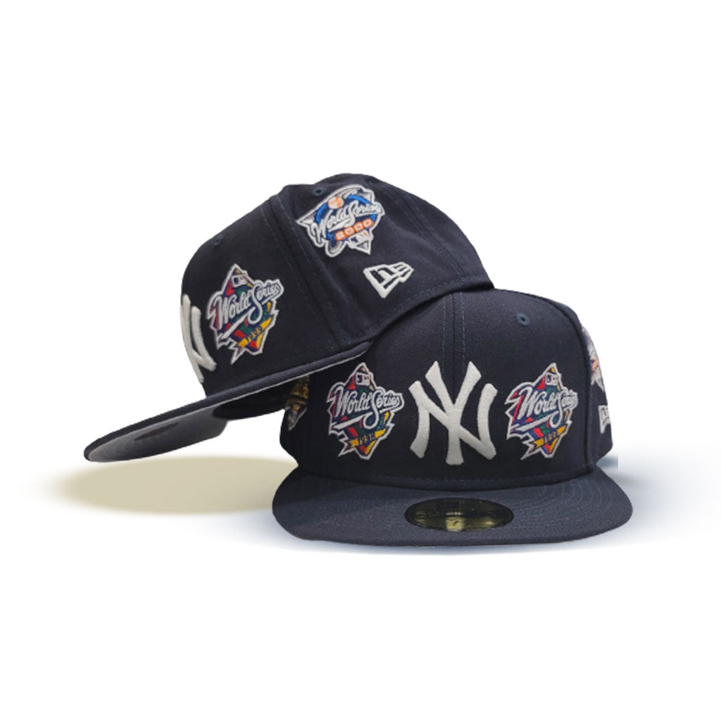 Navy Blue New York Yankees 1999 World Series Custom New Era Fitted – Sports  World 165