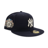 Navy Blue New York Yankees Botinical 100th Anniversary Side Patch Green Bottom New Era 59Fifty Fitted