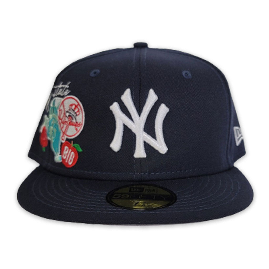 Navy Blue New York Yankees City Patch Gray Bottom New Era 59fifty Fitted