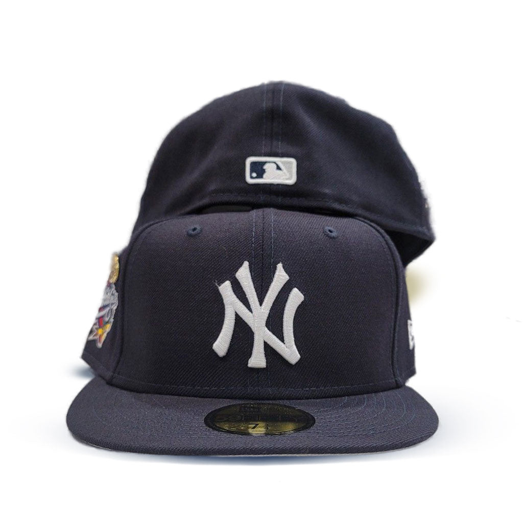 Navy Blue New York Yankees Gray Bottom 1998 World Series Side Patch "59FIFTY DAY" New Era 59Fifty Fitted