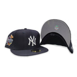 Navy Blue New York Yankees Gray Bottom 1998 World Series Side Patch "59FIFTY DAY" New Era 59Fifty Fitted