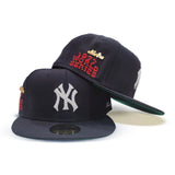 Navy Blue New York Yankees Green Bottom 1977 World Series Side Patch "59FIFTY DAY" New Era 59Fifty Fitted