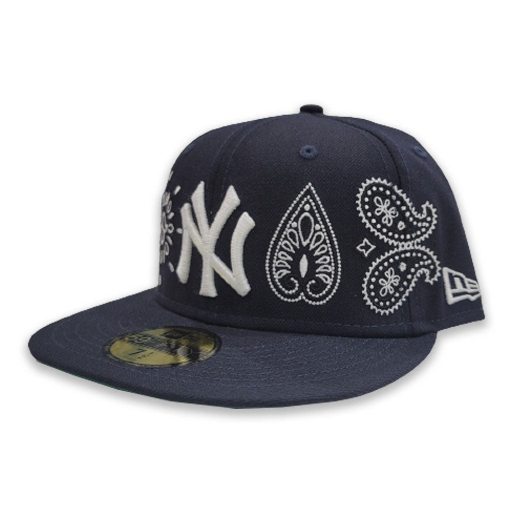 New York Yankees New Era Paisley Elements 59FIFTY Fitted Hat - Navy