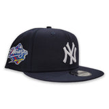 Navy Blue New York Yankees Grey Bottom 1999 World Series Side Patch New Era 9Fifty Snapback