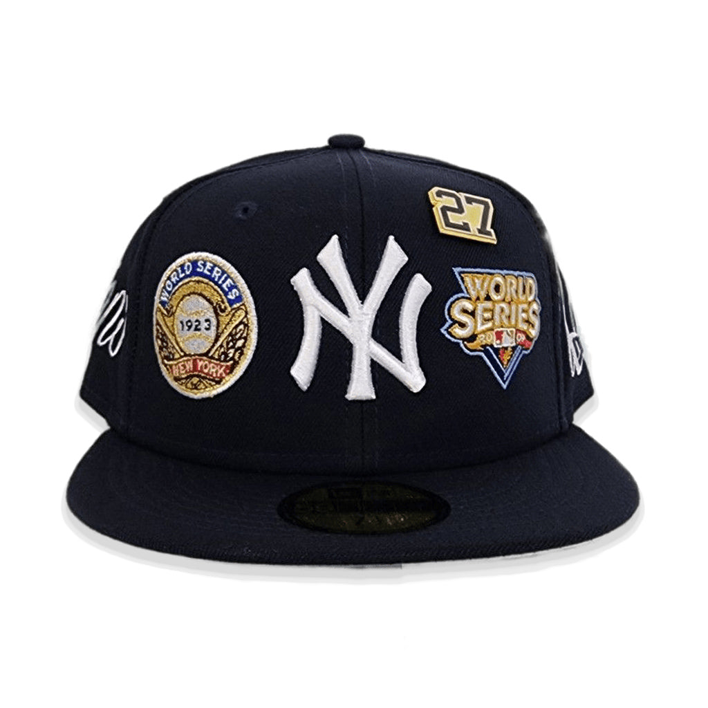 New York Yankees 1975 World Series Navy Blue Satin 59Fifty Fitted