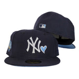 Navy Blue New York Yankees Icy Blue Bottom 2009 World Series New Era 59Fifty Fitted