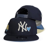 Navy Blue New York Yankees Icy Blue Bottom 2009 World Series Side Patch New Era 9Fifty Snapback