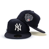 Navy Blue New York Yankees Gray Bottom New Era NY Yankees Side Patch 59FIFTY Fitted