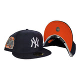 Navy Blue New York Yankees Orange Bottom 2000 Subway Series Side Patch New Era 59Fifty Fitted