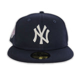 Navy Blue New York Yankees Pink Bottom 1996 World Series New Era 59Fifty Pop Sweat Fitted