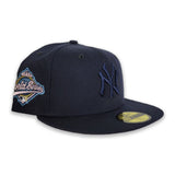 Navy Blue New York Yankees Pink Bottom 1996 World Series Side Patch New Era 59Fifty Fitted