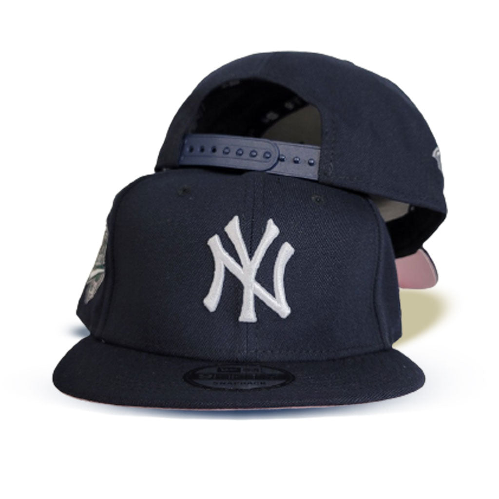 Navy Blue New York Yankees Pink Bottom Yankee Stadium Side Patch New Era 9FIFTY Snapback