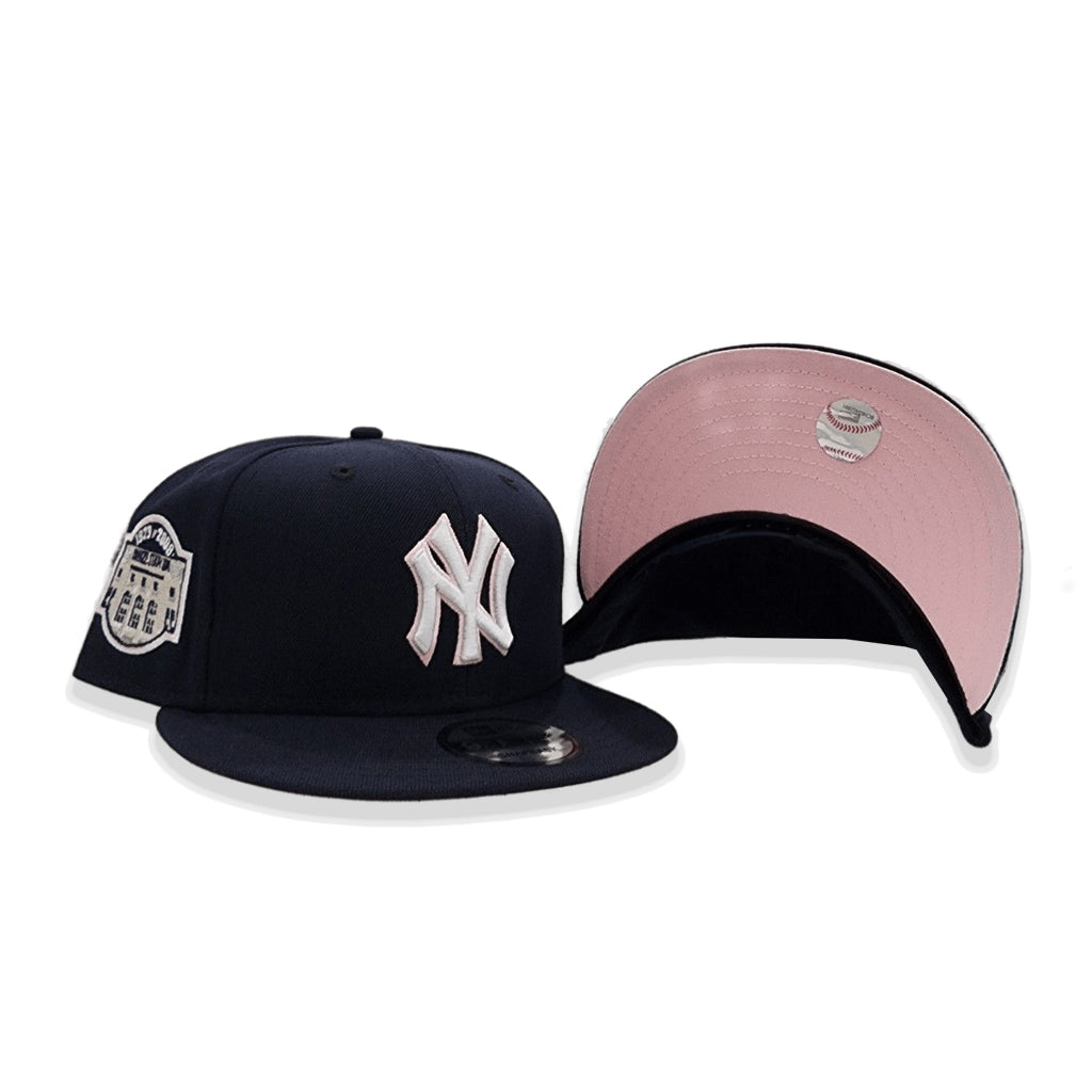 Navy blue and pink yankees hat Clearance