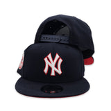 Navy Blue New York Yankees Red Bottom 27X World Series Titles Side Patch New Era 9Fifty Snapback